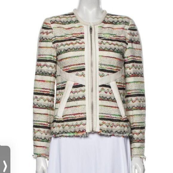 Iro Womens Elomi Zip-Front multicolor Jacket size small - Picture 16 of 16